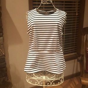 NWOT Apt 9 Striped Peplum Tank Top